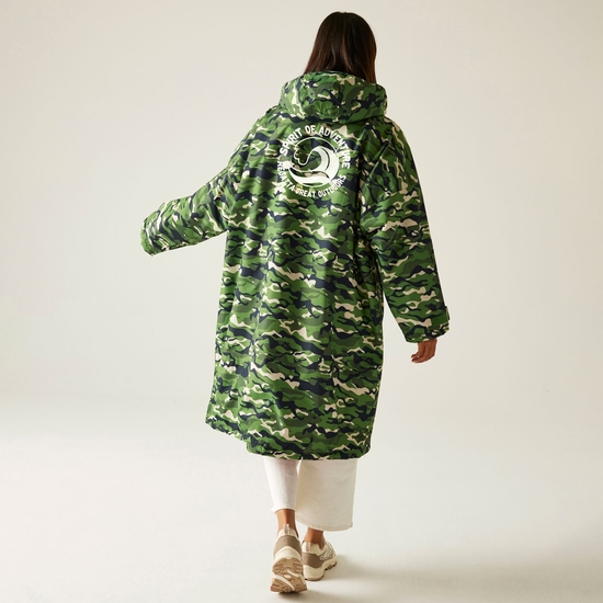 Płaszcz unisex plażowy wodoodporny Changing Robe Jasnozielony