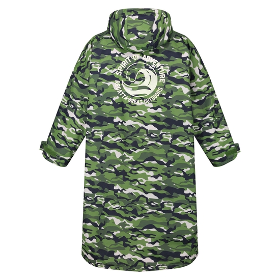 Płaszcz unisex plażowy wodoodporny Changing Robe Jasnozielony