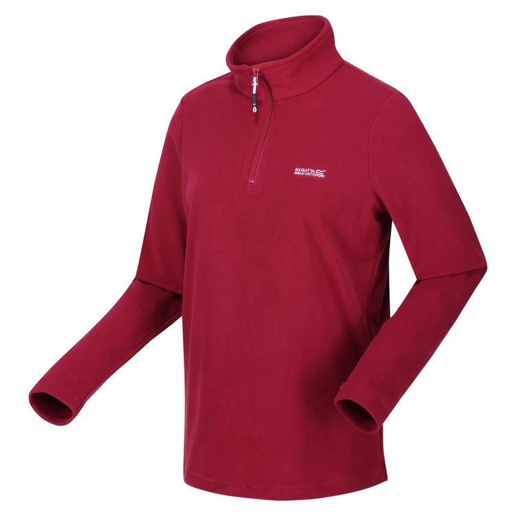 Women s Sweethart Lightweight Half Zip Fleece Rumba Red