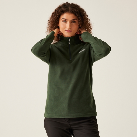 Women s Sweethart Lightweight Half Zip Fleece Darkest Spruce