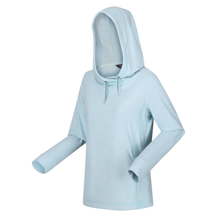 Women s Kizmit II Hooded Marl Fleece Sea Haze Marl Regatta ROW
