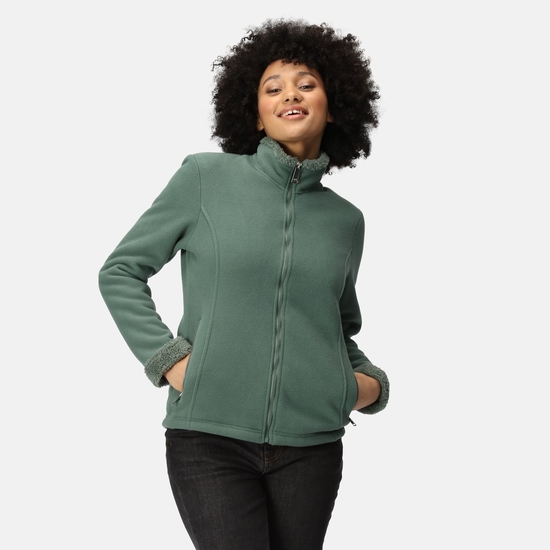 Brandall Femme Polaire epais zippe Vert
