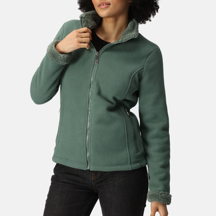 Brandall Femme Polaire epais zippe Vert