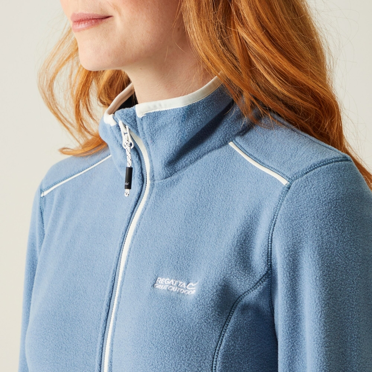 Polaire Regatta Floreo IV Femme - 100% Polyester Doux - Fermeture Éclair, Poches Zippées - Pour Randonnée