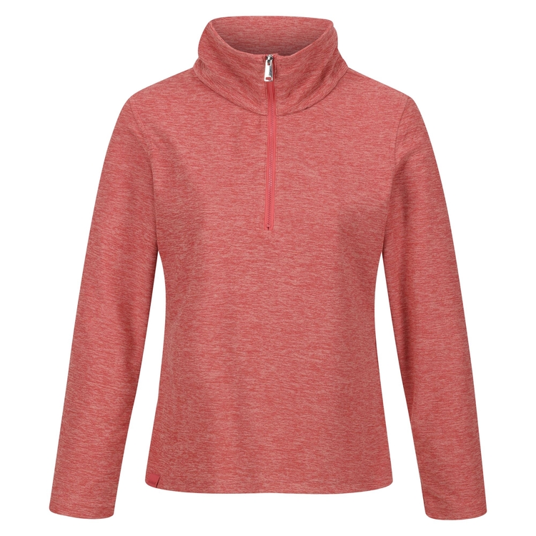 Women s Kizmit Half Zip Fleece Mineral Red Marl Regatta UK
