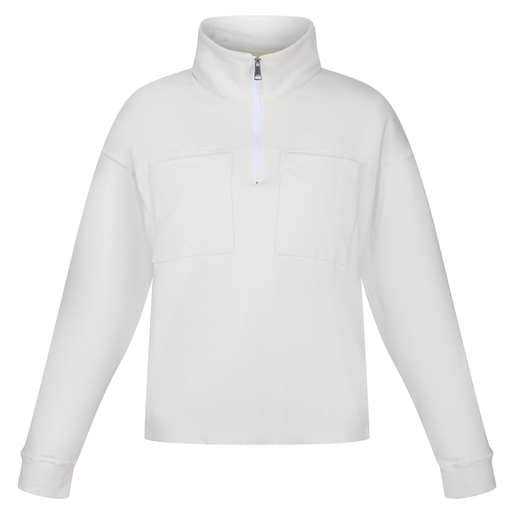 White quarter zip jumper on sale