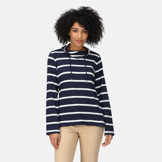 Navy striped sweatshirt new arrivals