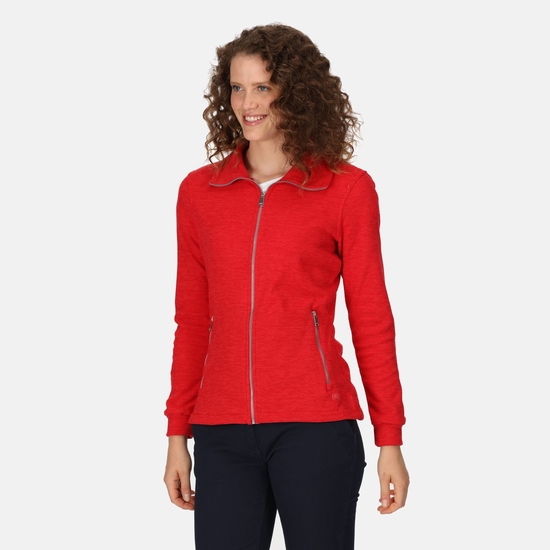 Women s Azaelia Full Zip Fleece Miami Red Marl Regatta IE