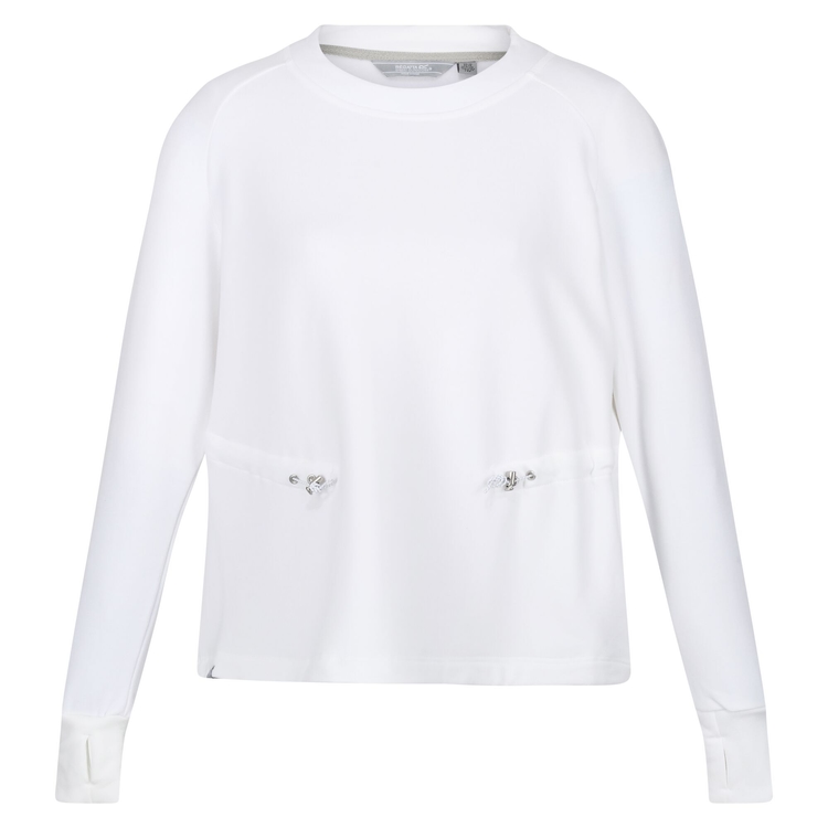Women's white crew neck sweatshirt cheap