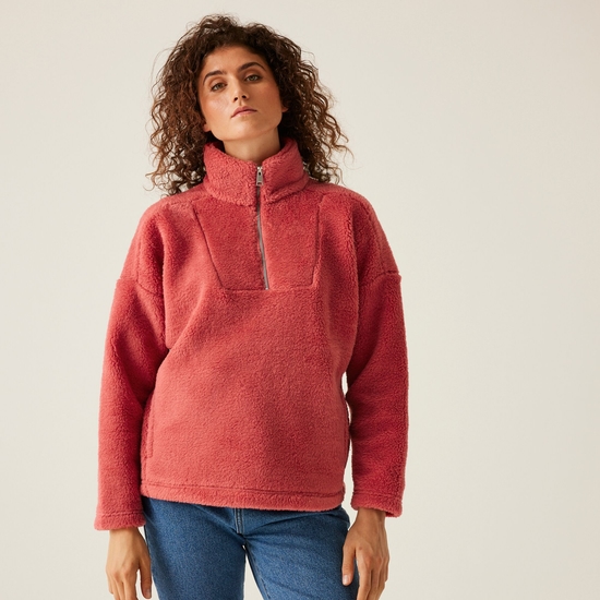 Women s Zeeke Fluffy Fleece Mineral Red