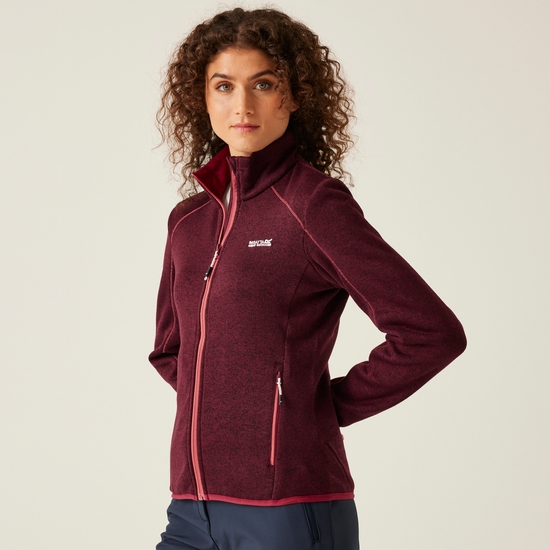 Womens zip up fleece jacket top