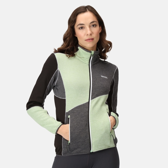 Women s Lindalla VI Lightweight Fleece Quiet Green Seal Grey