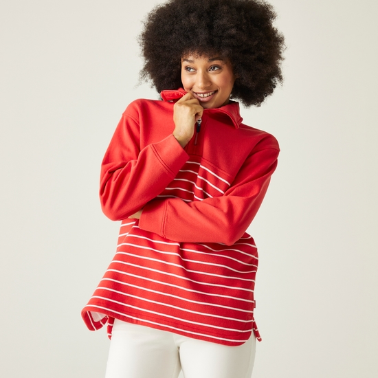 Half red and white hoodie new arrivals