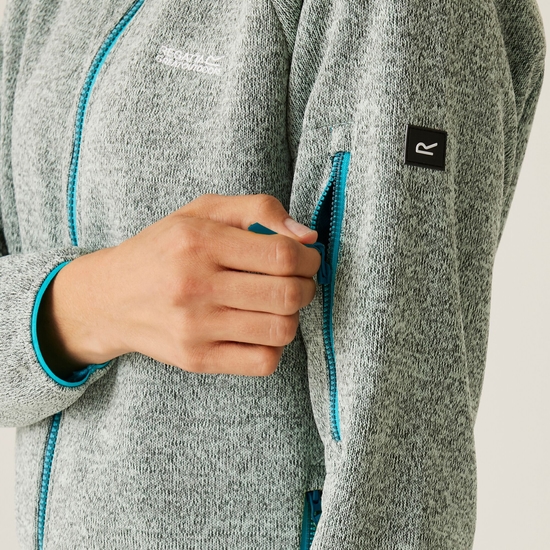 Women's Ravenhill Full Zip Fleece Bleached Aqua Tahoe Blue