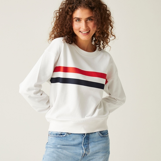 Women s Avika Graphic Print Sweatshirt White