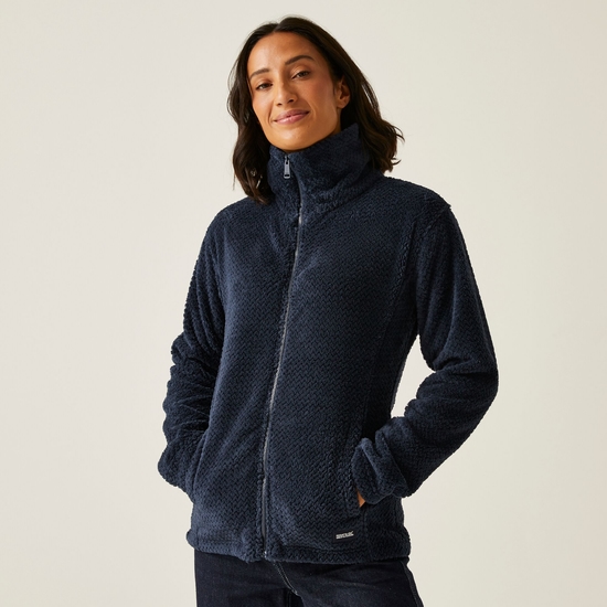Fleece Jacket Ladies Navy Jacket Women's Newhill Full Zip Fleece