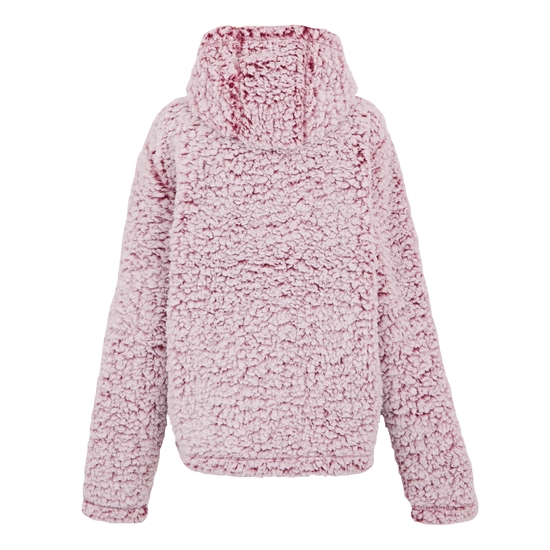 Polaire moelleuse à capuche Zelpha pour femme Rouge