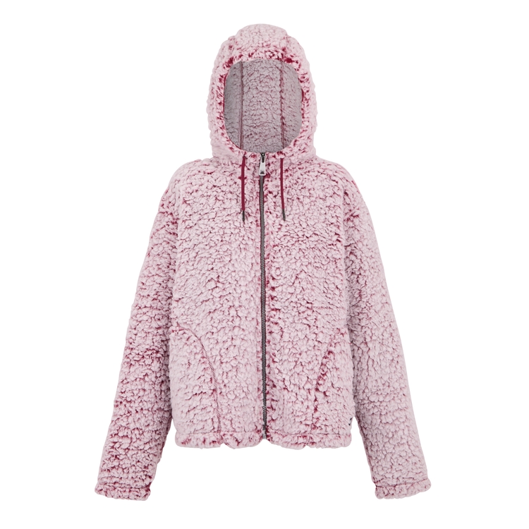 Women s Zelpha Fluffy Hooded Fleece Rumba Red Regatta UK