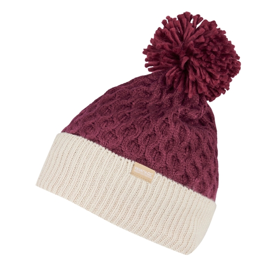 3 in 1 Fleece Lined Beanie Hat Set - Womens Knit Scarf & Mask 2-in-1