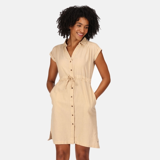 Sommerkleid beige damen Clearance