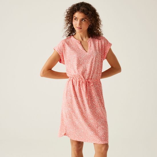 Women's Bayletta Dress Shell Pink Polka Dot Print