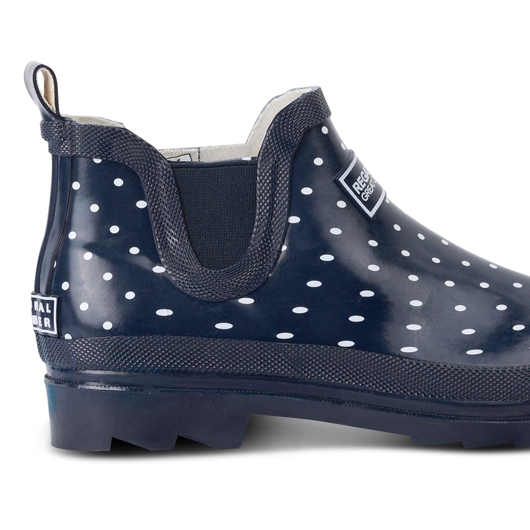 Women s Harper Low Wellies Navy Polkadot Regatta UK