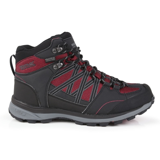 Women's Samaris II Waterproof Mid Walking Boots Beetroot Ash 