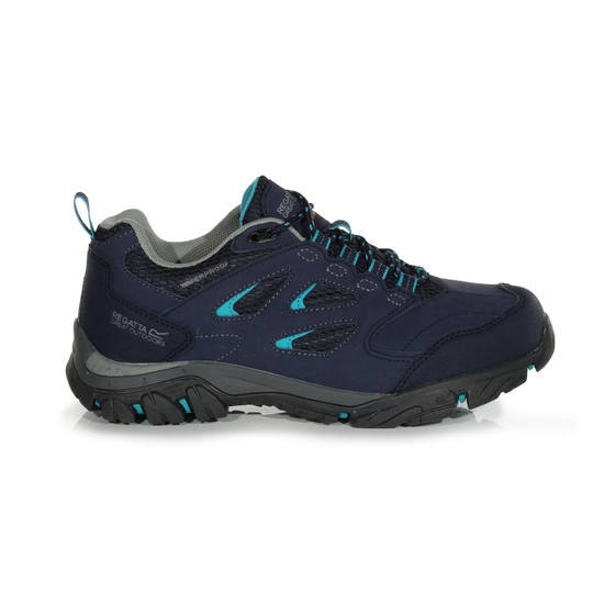 Women s Holcombe Waterproof Low Walking Shoes Navy Atlantis Regatta ROW