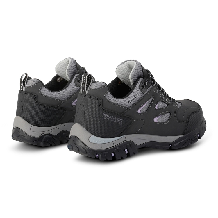 Women s Holcombe Waterproof Low Walking Shoes Ash Lilac Frost Regatta UK