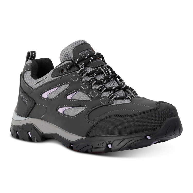 Women s Holcombe Waterproof Low Walking Shoes Ash Lilac Frost Regatta IE