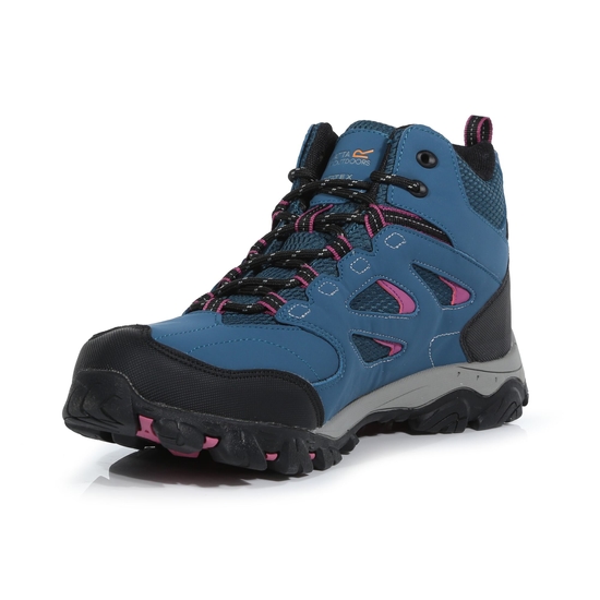 Women's Holcombe Waterproof Mid Walking Boots Moroccan Blue Red Violet 