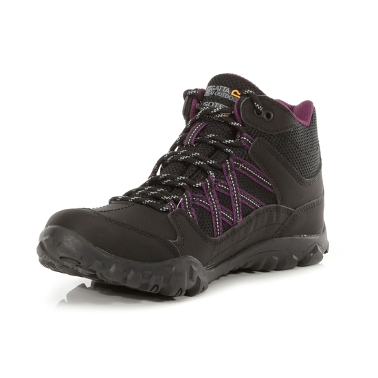 Women's Edgepoint Waterproof Mid Walking Boots Black Prune 