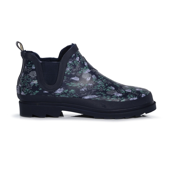 Women s Harper Cosy Ankle Wellies Navy Floral Regatta UK