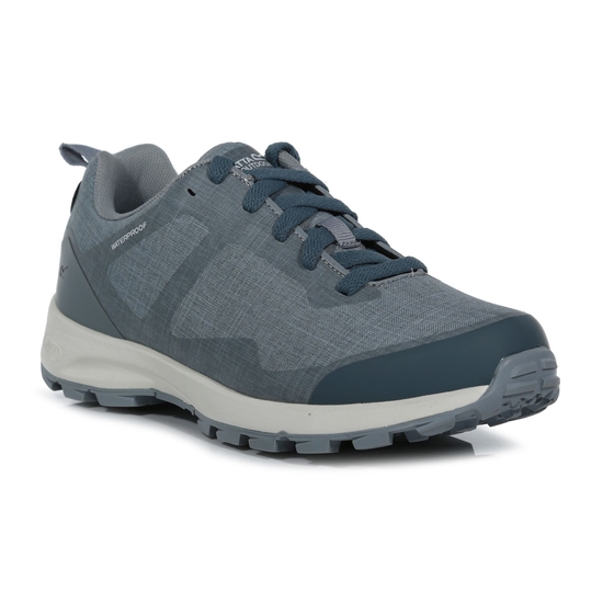 Women's Samaris Life Waterproof Walking Trainers Alloy White