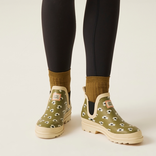 Orla Kiely Mid Welly Clover Olive Regatta UK