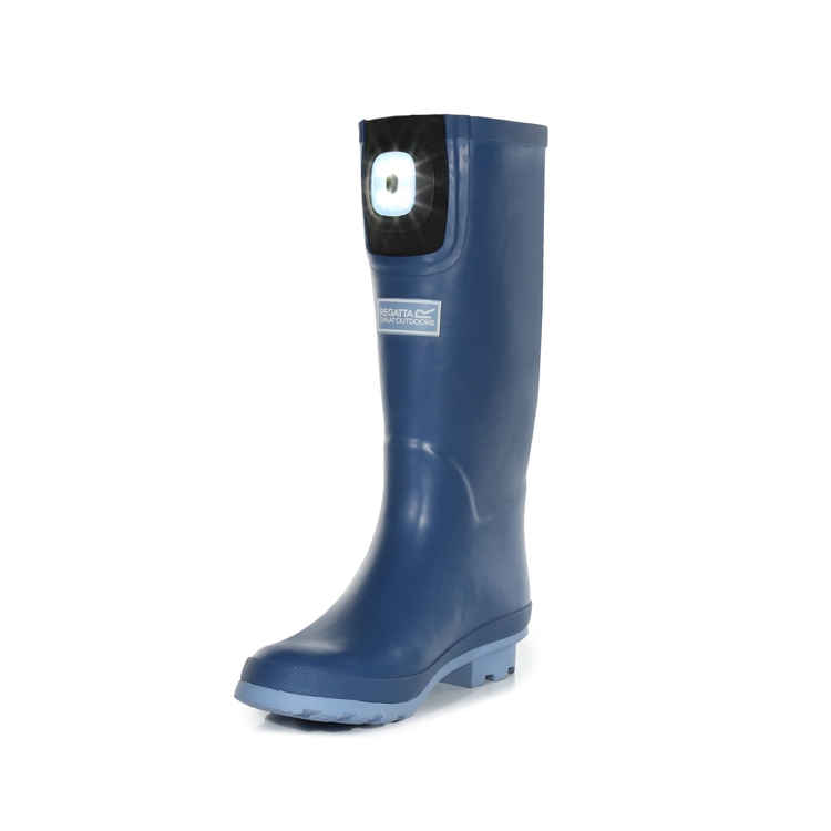 Women s Fairweather Shine Brite Light Wellies Slate Blue