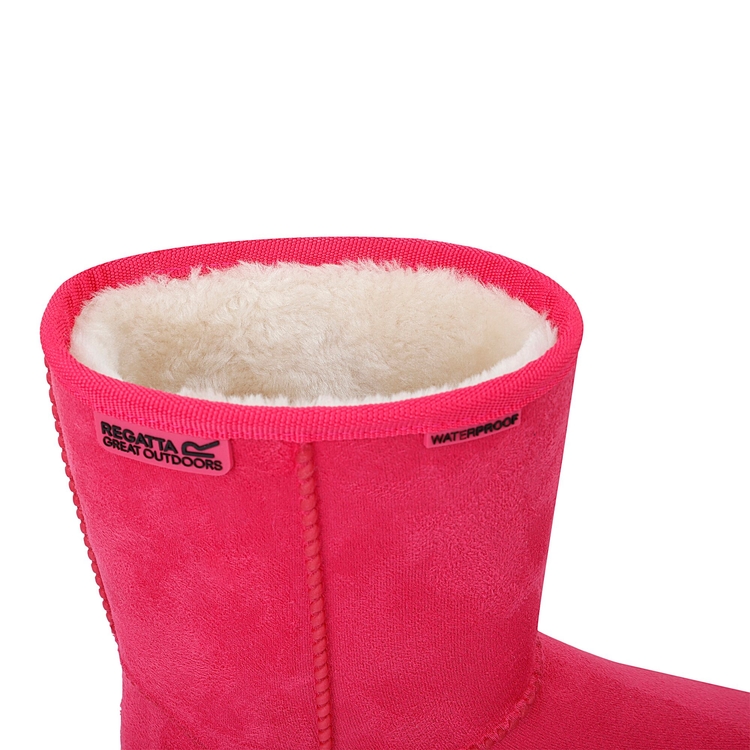 Pink fur lined boots clearance