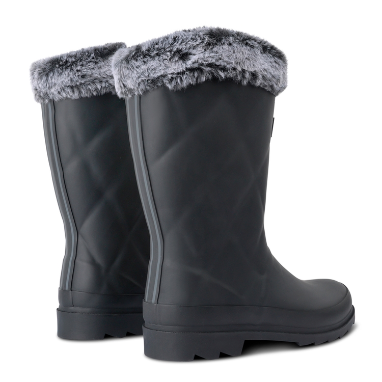 Rain Boots Womens Fleece Lined Wellies Uk Women's Luxley Mid Fur