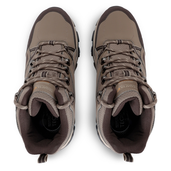 Buty damskie trekkingowe wysokie z membraną Holcombe III Brązowy