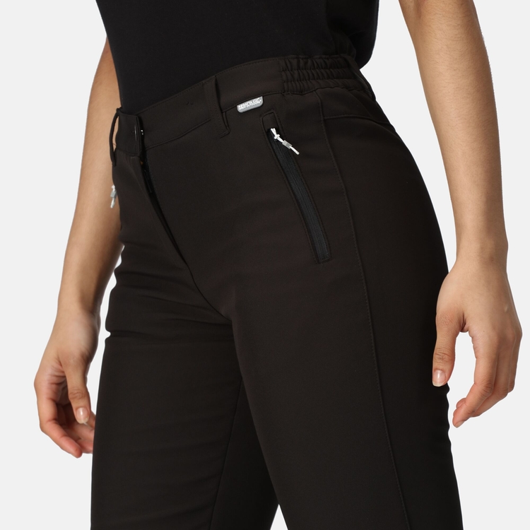 Regatta Fenton Womens Softshell Trousers Black Size 12 29 L - Screwfix