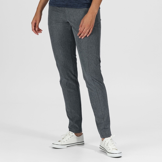 Ladies grey stretch trousers shop