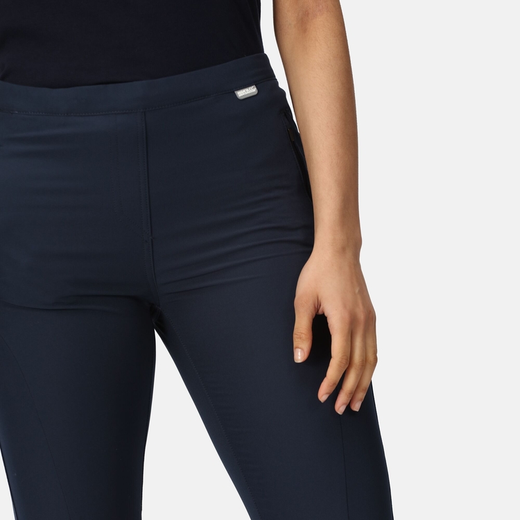 Everlane The Side Zip Stretch Cotton Pant Women's Navy Elastic Waist  Trousers 2 | eBay
