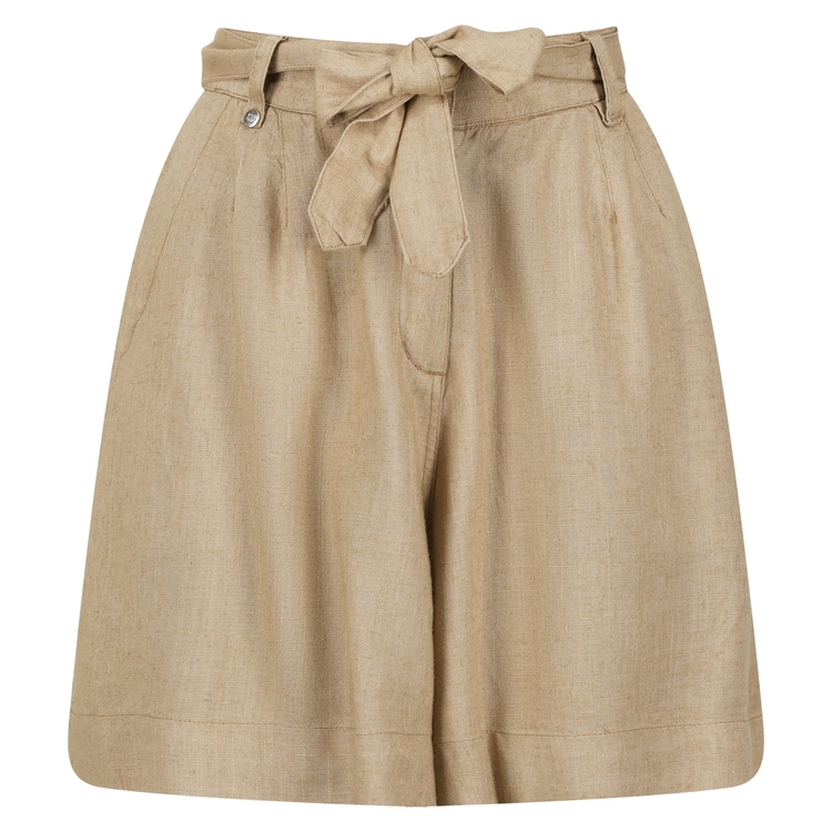 Women s Sabela Paper Bag Waist Shorts Sesame Regatta UK