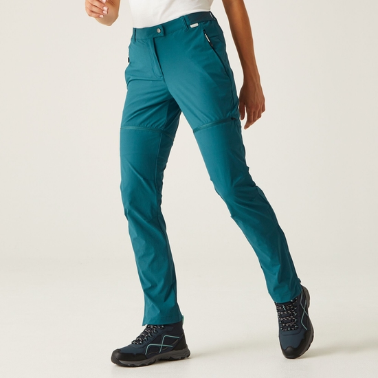 Mountain Zip-Off-Wanderhose für Damen Blau Regatta DE