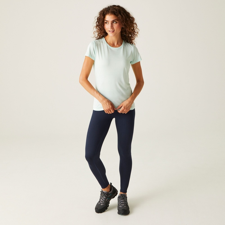Regatta Damen Holeen II Leggings – Mit Breitem Bund, LSF 50+, Stretch-Jersey – Für Sport & Alltag