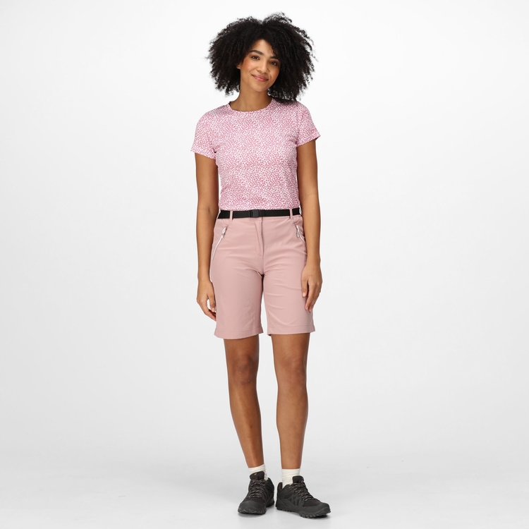 Women s Xert Stretch Bermuda Light Shorts Dusky Rose Regatta IE