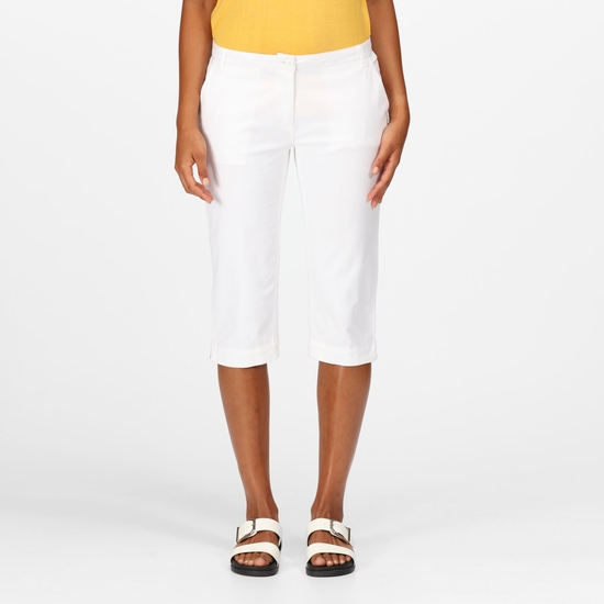 Women's white capri pants discount