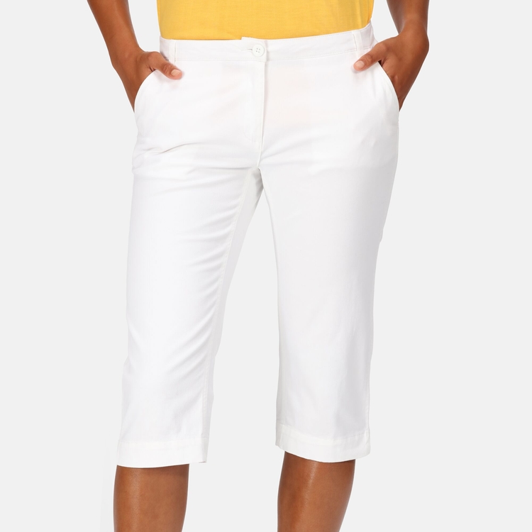Women's Bayla Capri Casual Trousers - White