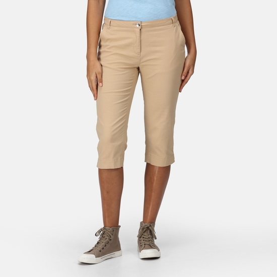 Khaki capri pants womens sale