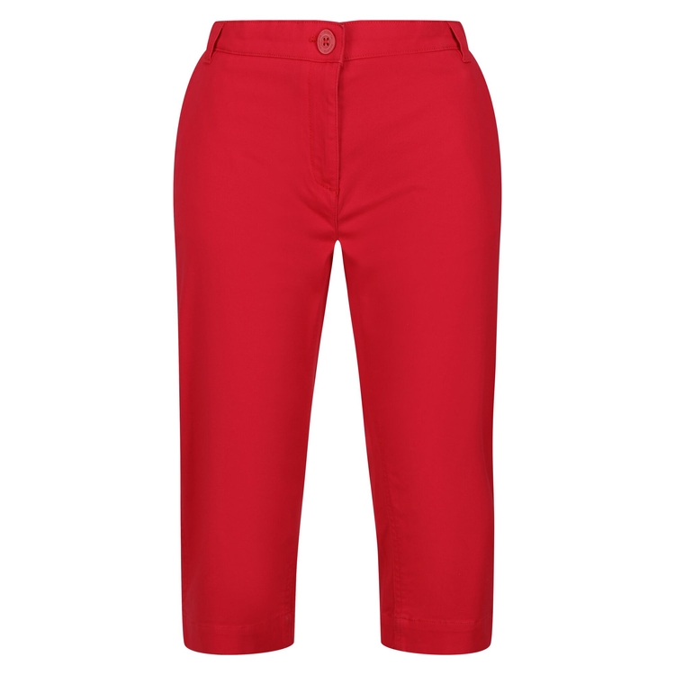 Women s Bayla Capri Casual Trousers Miami Red Regatta UK